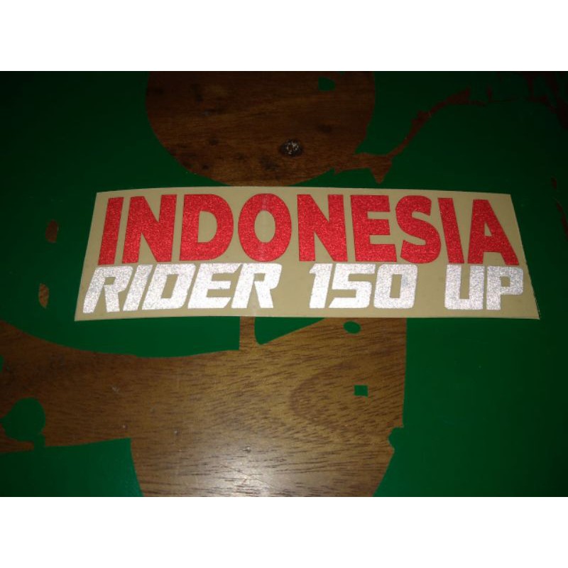 

stiker cutting | indonesia rider 150up , ukuran 10cm