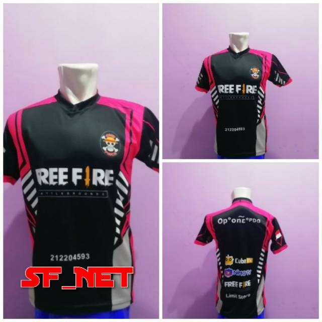 Jersey Gaming Free Fire Ff Custom 24sf Shopee Indonesia