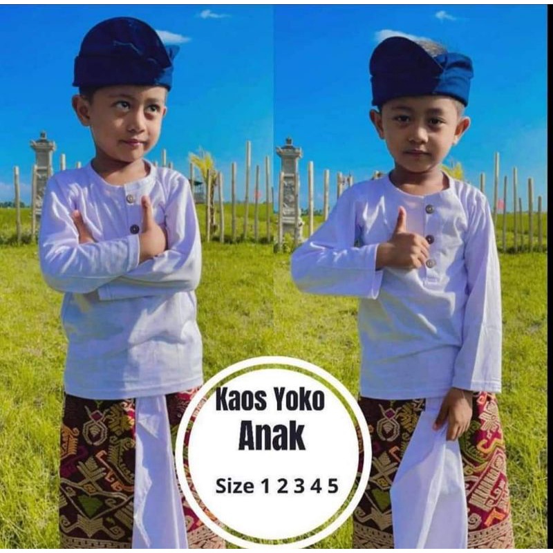 Kaos Yoko Anak Tangan Panjang