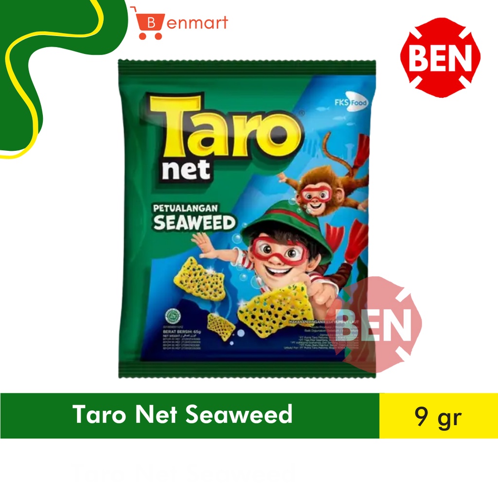 

Snack Taro Net SEAWEED 8g 8gr 8 g gr Rumput Laut Chiki Kecil Murah Dus