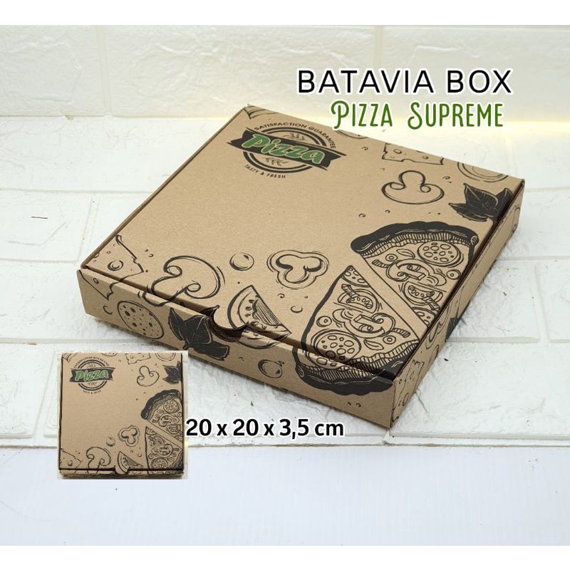 Box Pizza 20x20x5 motif supreme