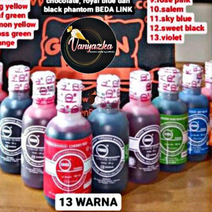 

Terlaris Pewarna Cross/Food Coloring/Pewarna Makanan Cair Halal Cross 60ml ,,