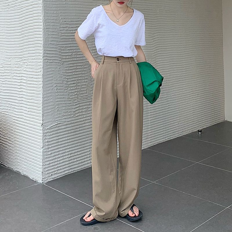 Celana Kulot Wanita-Loose Pants Trousers Wanita - Celana kerja wanita-Celana Anti Kusut -Celana Korea Trending-Saerah Fashion