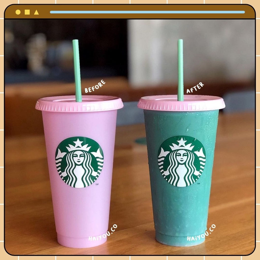 Tumbler Starbucks Spring 2022 Cherry Blossom Venti / Tumbler Starbucks Reusable Cup Changing Color 2