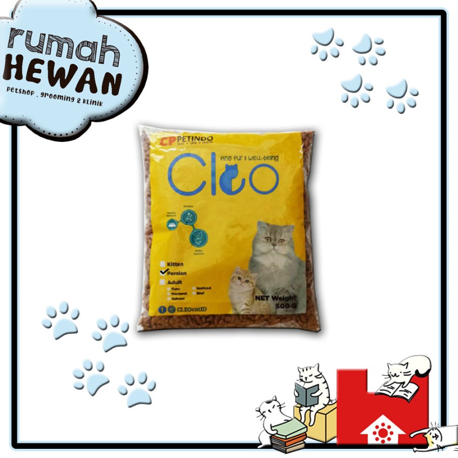 Cleo Persian 500gr Makanan Kucing Adult Persia