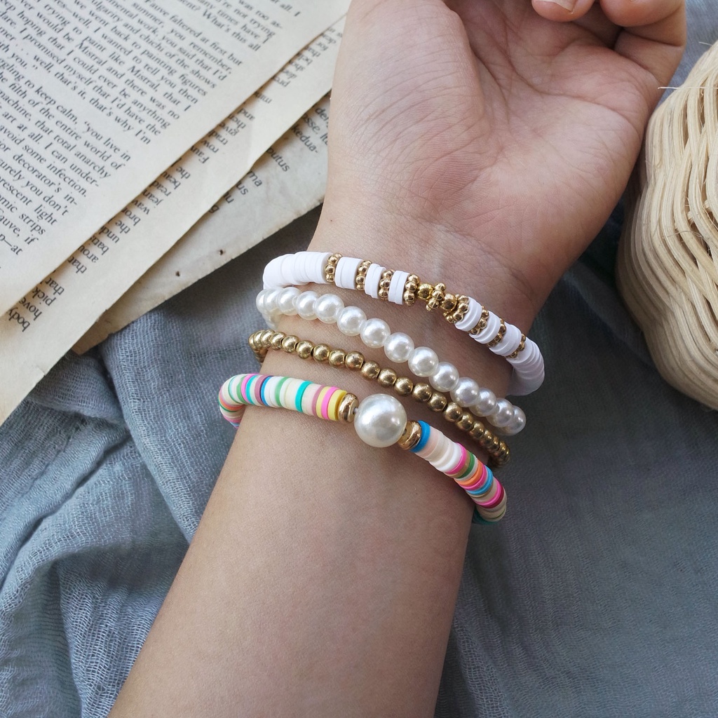 GELANG SET BEADS KOREA - 2285