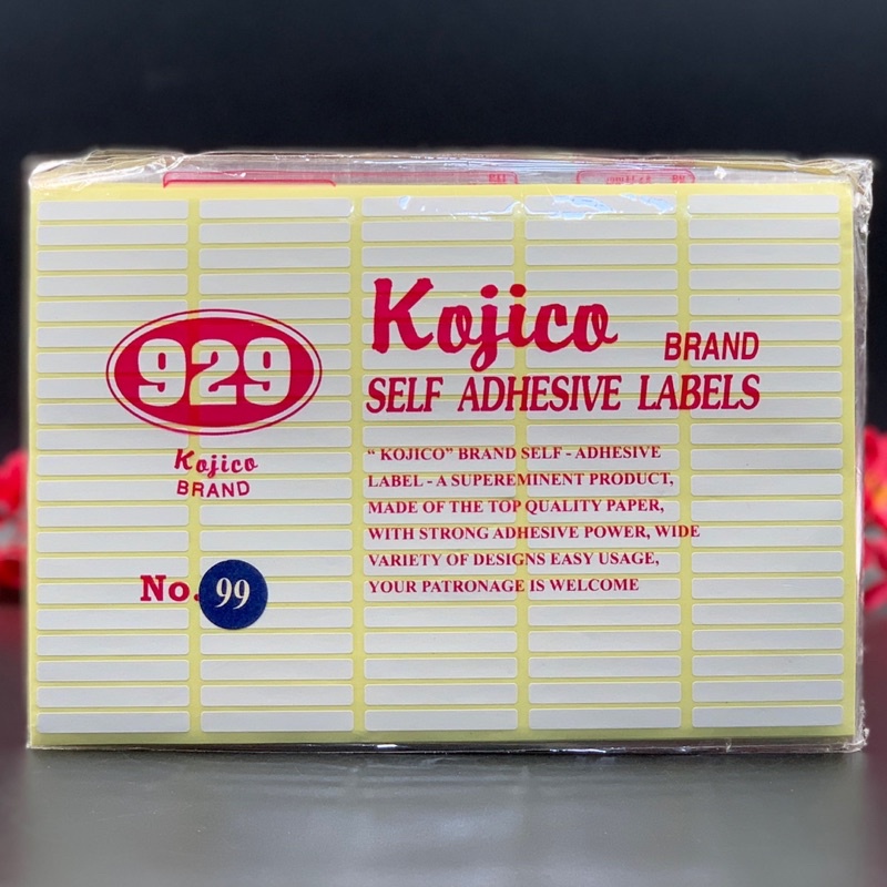

Kertas label 929 KOJICO 5 x 34mm