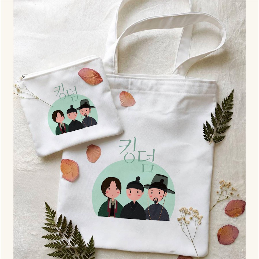 KINGDOM TOTE BAG + PENCIL CASE DRAMA KOREA / DRAKOR / DRAMA KOREA FANKIT / DRAKOR