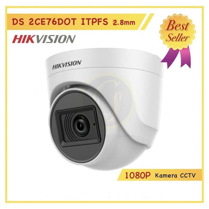 Paket CCTV Hikvision 2MP Audio Kamera Built In Mic 6 Kamera HDD 1TB Siap Pasang