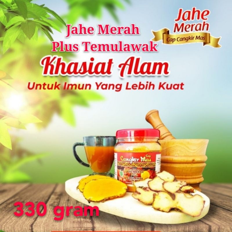 

JAHE MERAH Bubuk Instan Cap Cangkir Mas Plus Temulawak 330 gram