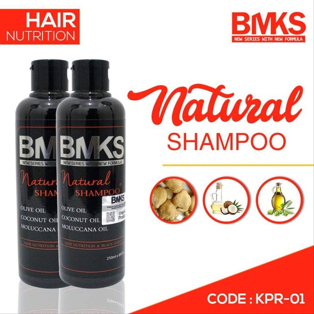 [2 Botol] Paket BMKS Shampo &amp; BMKS Conditioner BPOM