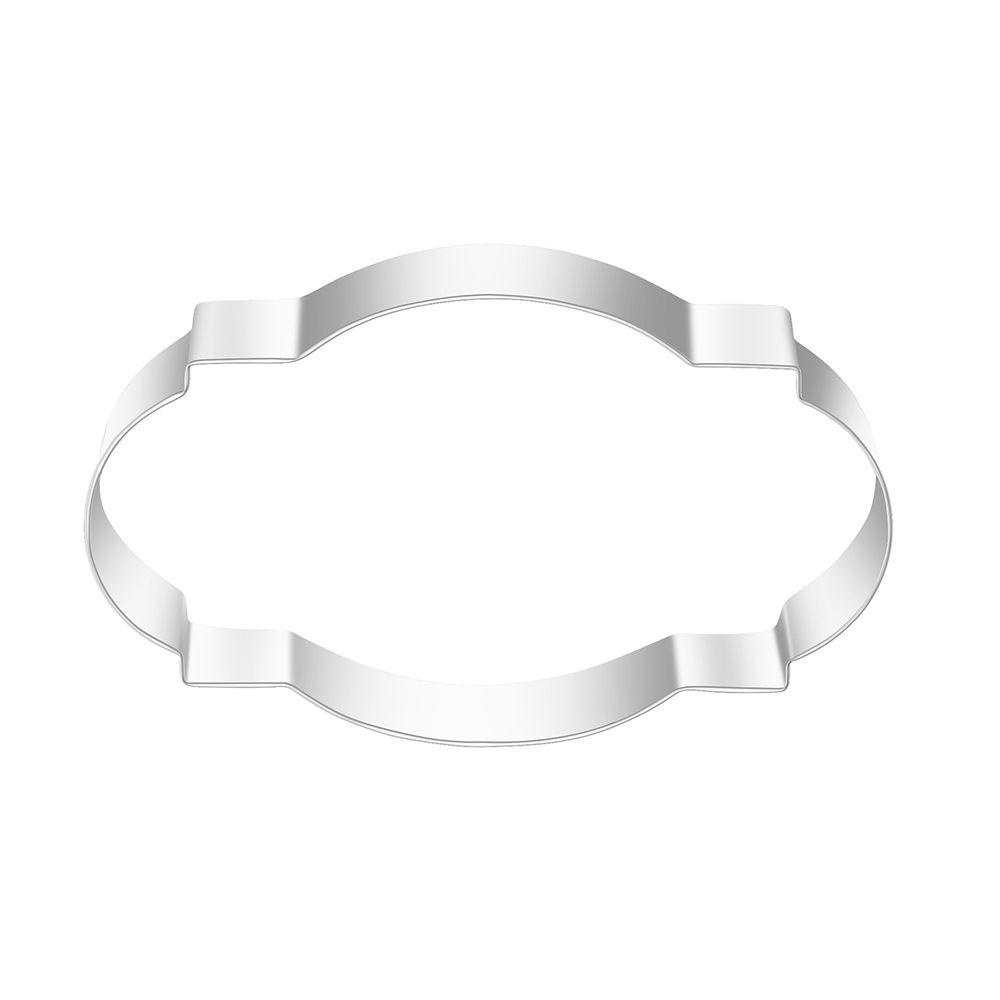 Preva 4/8PCS Frame Cookies Cutter DIY Cetakan Kue Kering Stainless Steel Best Wishes
