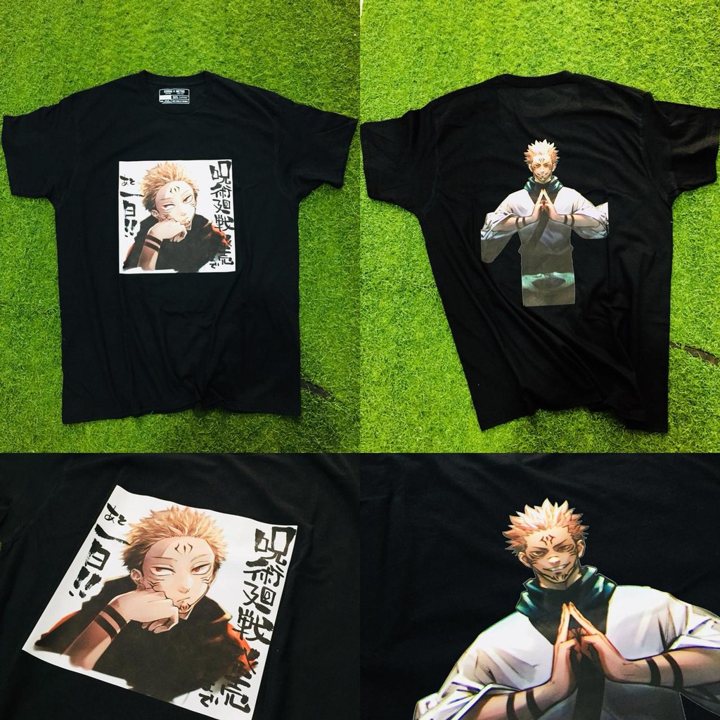 Tshirt Jujutsu Kaisen Ryomen Sukuna Fukuma Mizushi Black Anime Manga