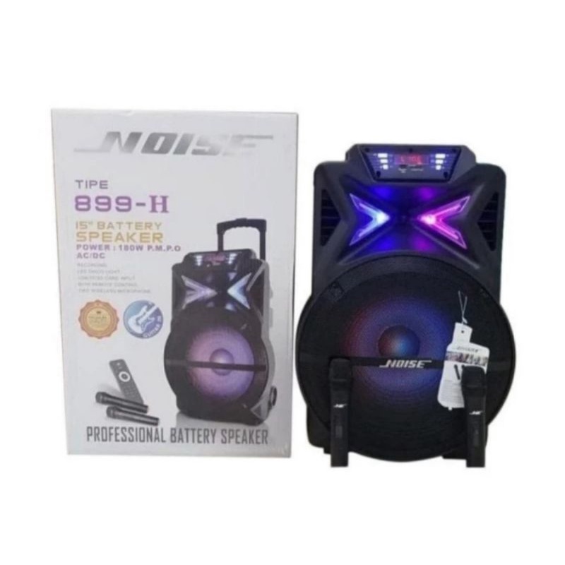 Speaker aktif 15inch Noise 899 H Trolley portable Bluetooth speaker