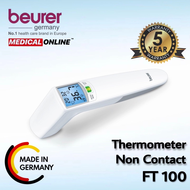 THERMOMETER BEURER FT100 DIGITAL BAYI &amp; DEWASA FT-100 NON CONTACT BEURER MEDICALONLINE MEDICAL ONLINE
