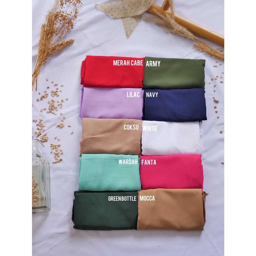 Hijab jumbo polos non pet bergo jumbo diamond khimar tali kerudung jilbab instan