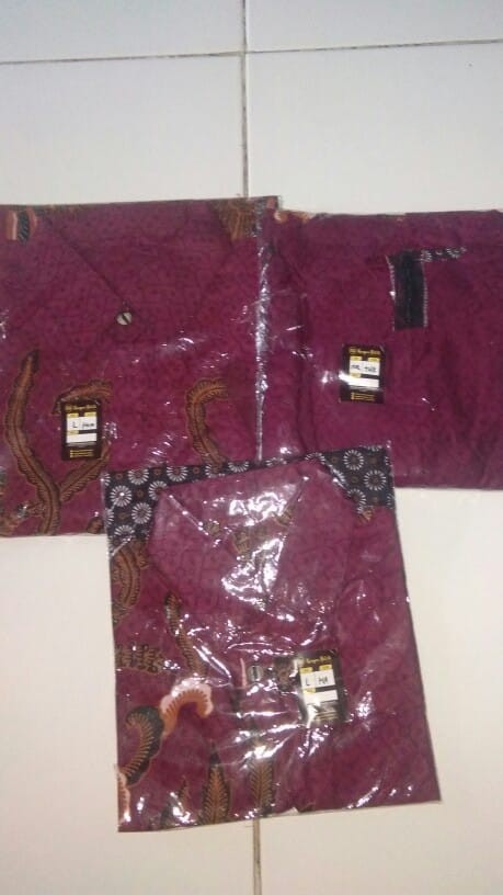 Atasan Gamis Motif Rowo Merah Baju  Batik Couple Keluarga Sarimbit Produk Batik Pekalongan Murah Cod