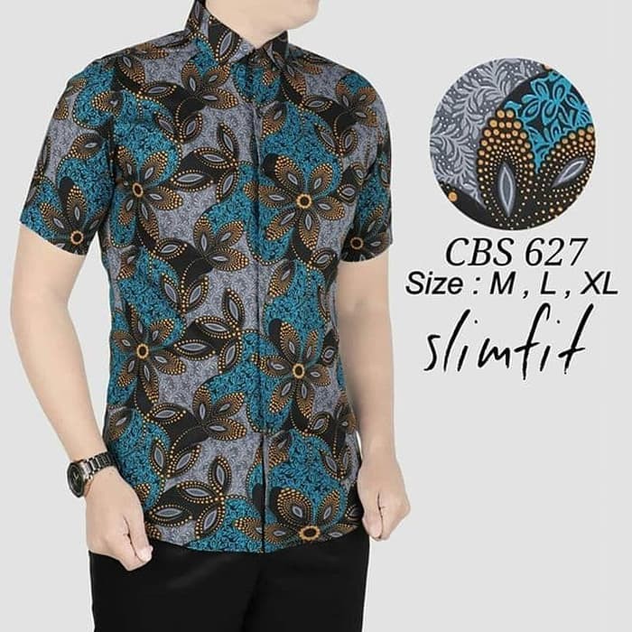 BAJU BATIK PRIA BATIK COWOK BATIK SLIMFIT BATIK MODERN CBS 627