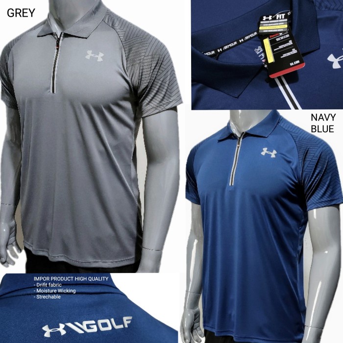 TERLARIS POLO SHIRT GOLF NiKE PRO COMBAT KAOS PRIA KERAH OLAHRAGA IMPOR