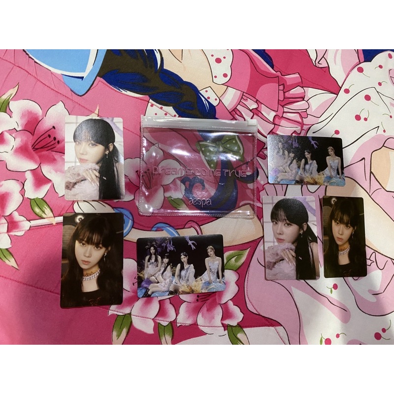 Winter photocard aespa pc sticker pack dreams come true md merchandise karina ningning giselle