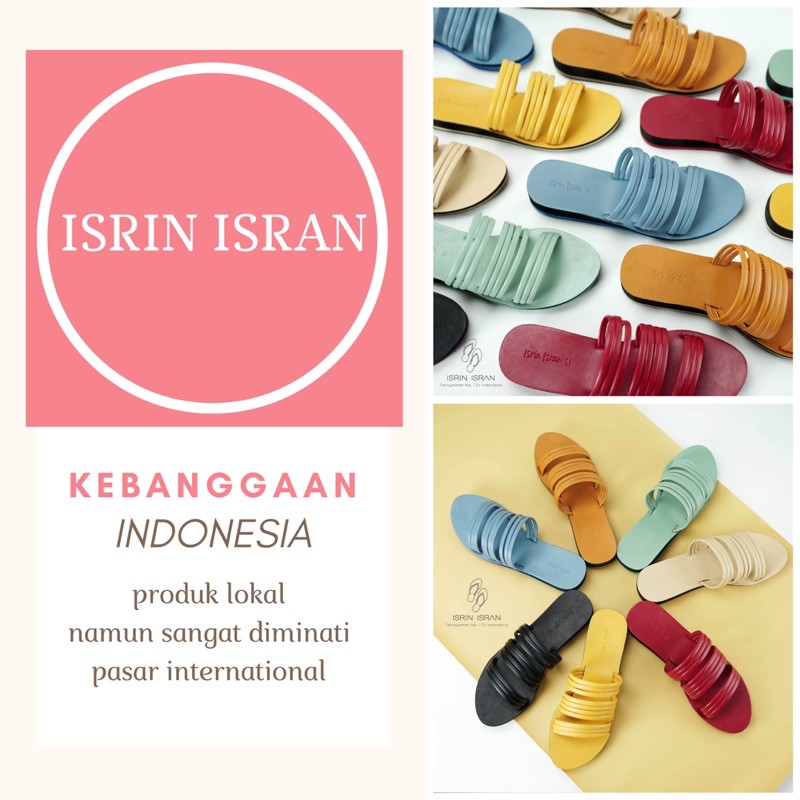 ( TUKS-TUKS ) Sandal Slip On Wanita Selop Teplek tali Nyaman ISRIN ISRAN