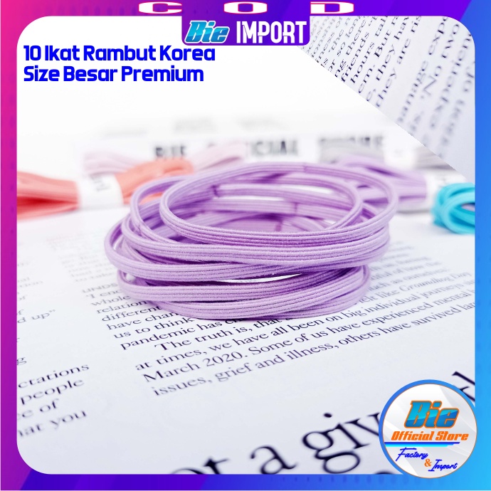 10 Pcs Ikat Rambut Korea Girl Super Elastis Premium Impor Best Seller