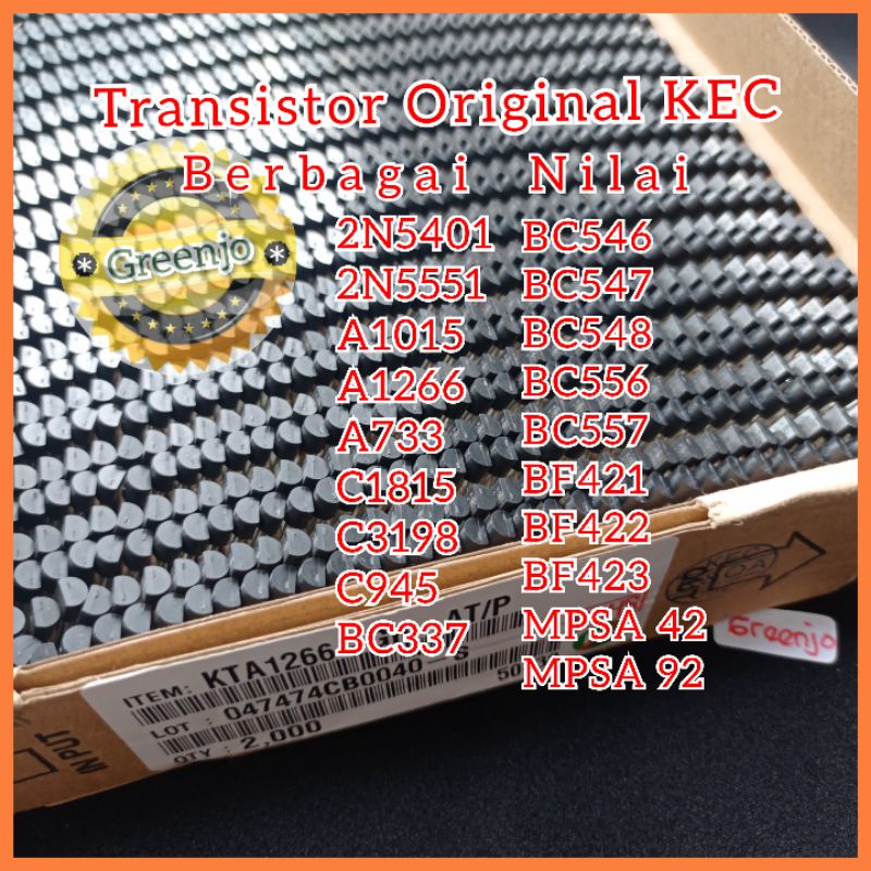 Transistor Original KEC 2N5401 2N5551 A1015 A1266 A733 C1815 C3198 C945 BC337 BC546 BC547 BC548 BC55