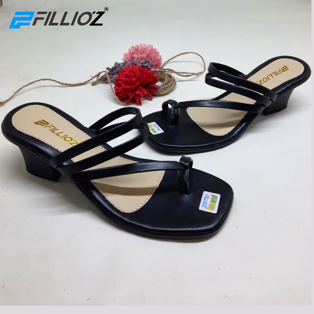 Sandal Wanita chunky Heels 5cm Tali F-4 Fillioz Terbaru