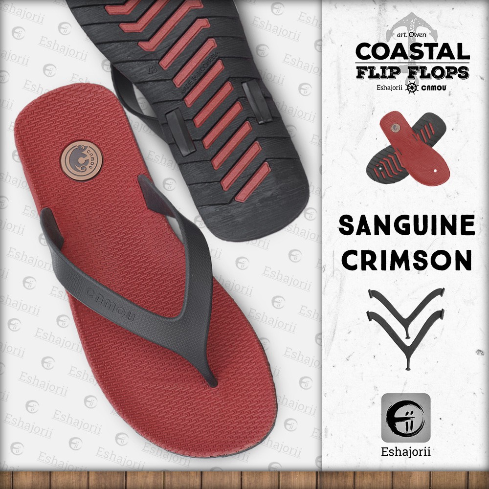 Sandal Jepit Pria Full Karet Mens Flip Flops - Coastal Flip Flops