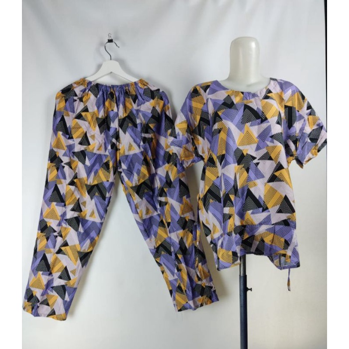 SETCEL JUMBO REMPEL XXL/SETELAN CELANA PANJANG XXL/SET BABBYDOLL XXL/PIYAMA XXL/BAJU TIDUR-G17