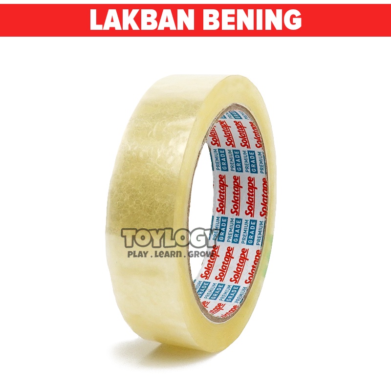 

Selotip Isolasi Lakban Bening Opp Tape Clear Solatape Eko 24 MM x 72 Yard