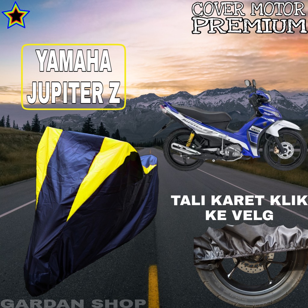 Sarung Motor YAMAHA JUPITER Z Hitam Kuning Body Cover Penutup Pelindung Motor Jupiter PREMIUM