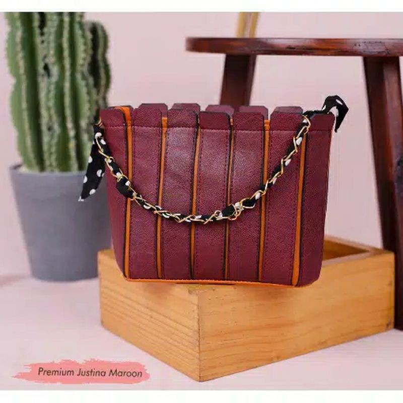 Tas Selempang Wanita / Tas Tenteng Wanita / Premium Justina