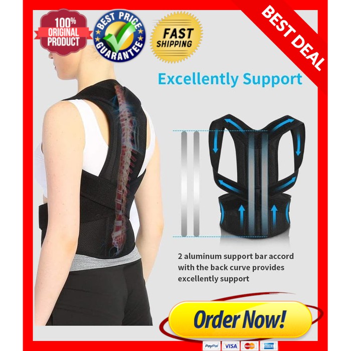Penyangga Punggung 2 BESI  Shoulder Back Support  Posture 
