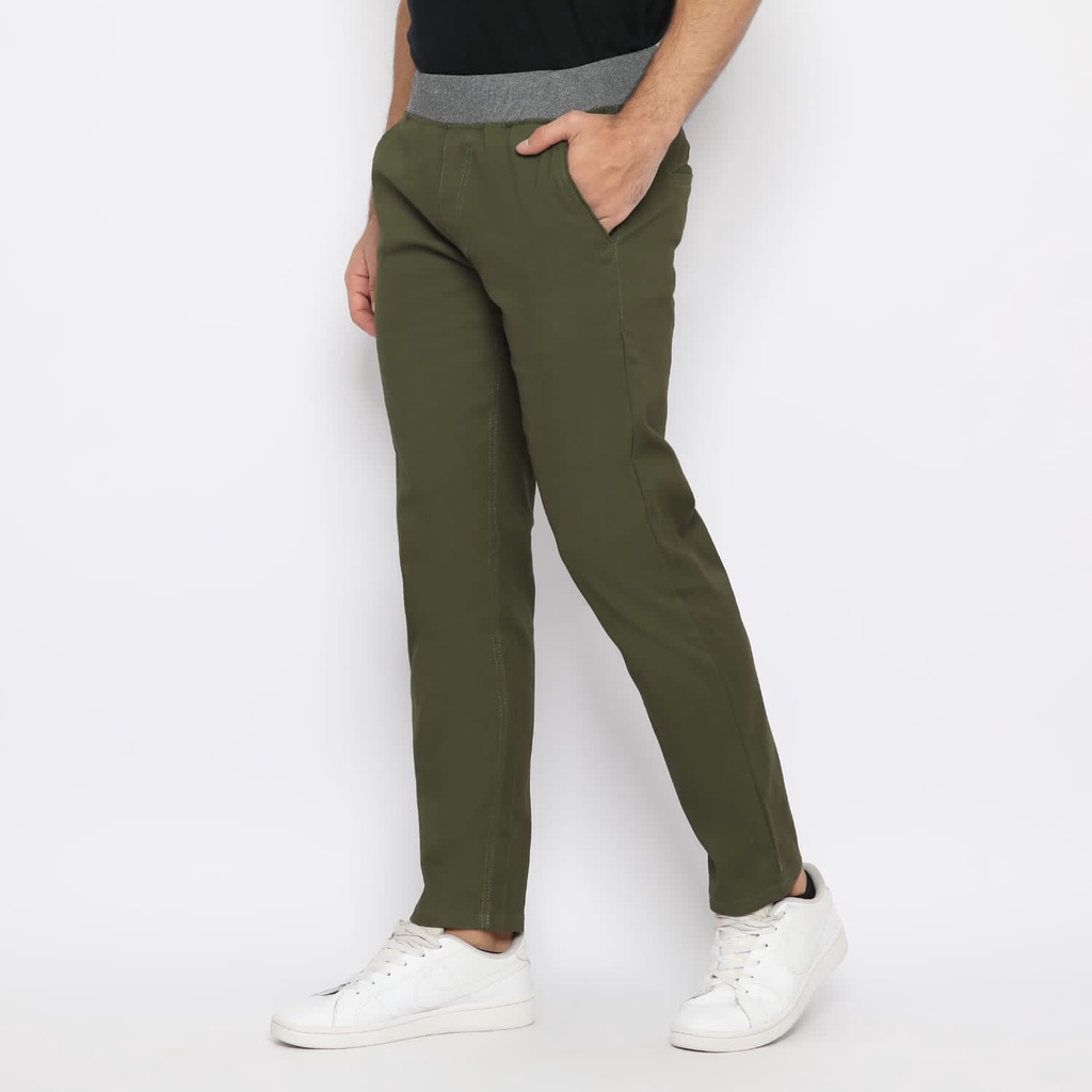 ESCROW CELANA CHINO RIB HIJAU ARMY