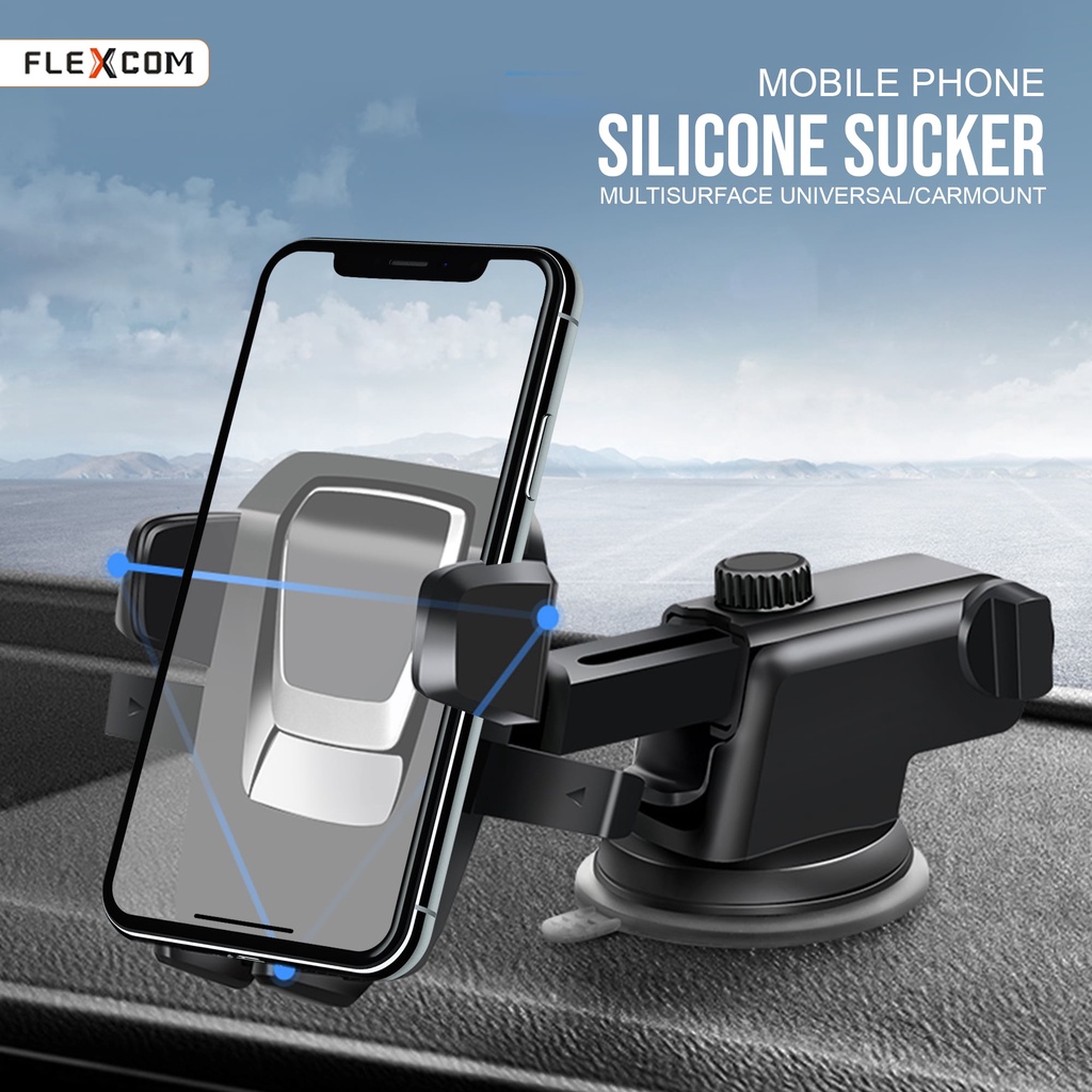 Holder mobil FLECO FL-17 Phone car holder dashbor 360 degree rotation