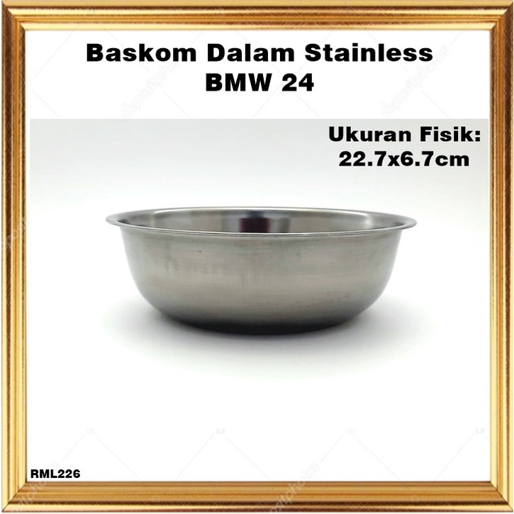 Baskom Dalam/Mixing Bowl Stainless BMW 24