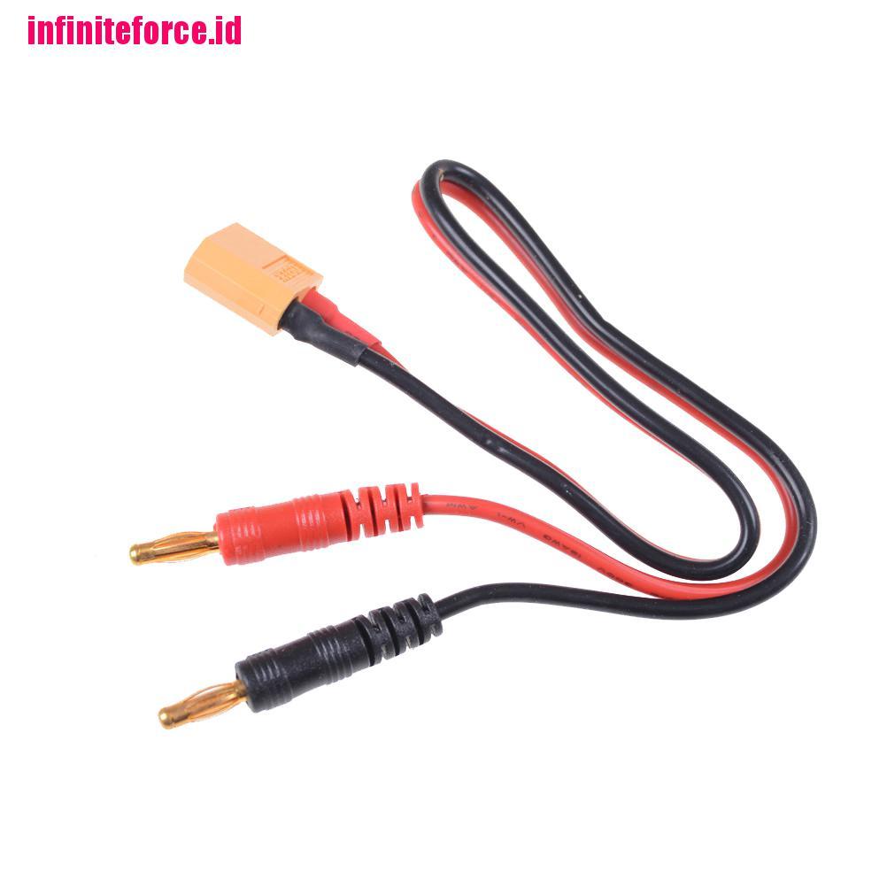 XT60 LiPo Battery Charging Cable to 4mm Bullet/Banana Plugs Leads