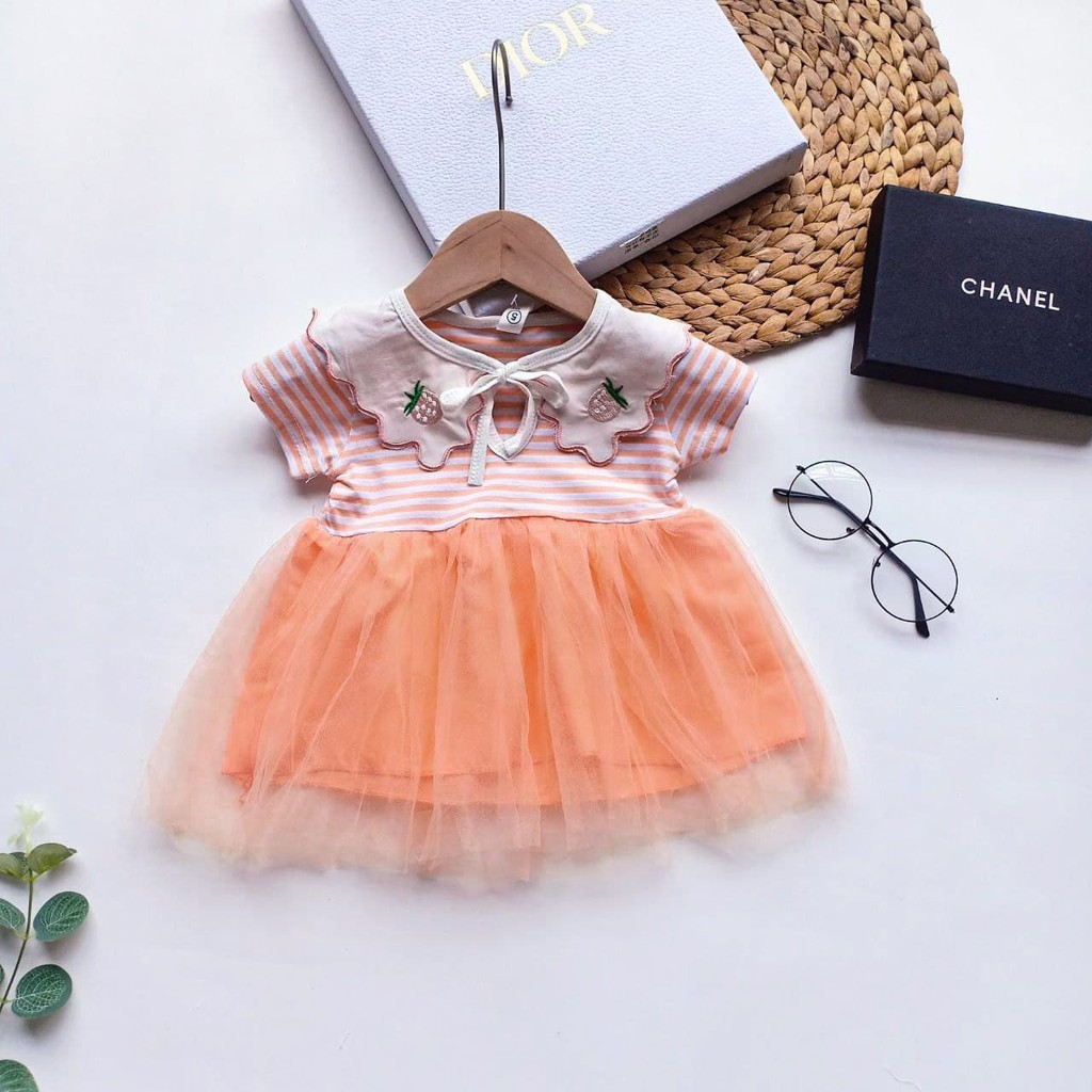 Promo !! Dress anak perempuan import Dress blaster two strawberry tutu uk 6bln-1th