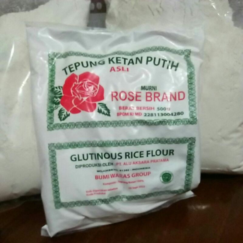 

Rose Brand Tepung Ketan Putih 500 gr Murni