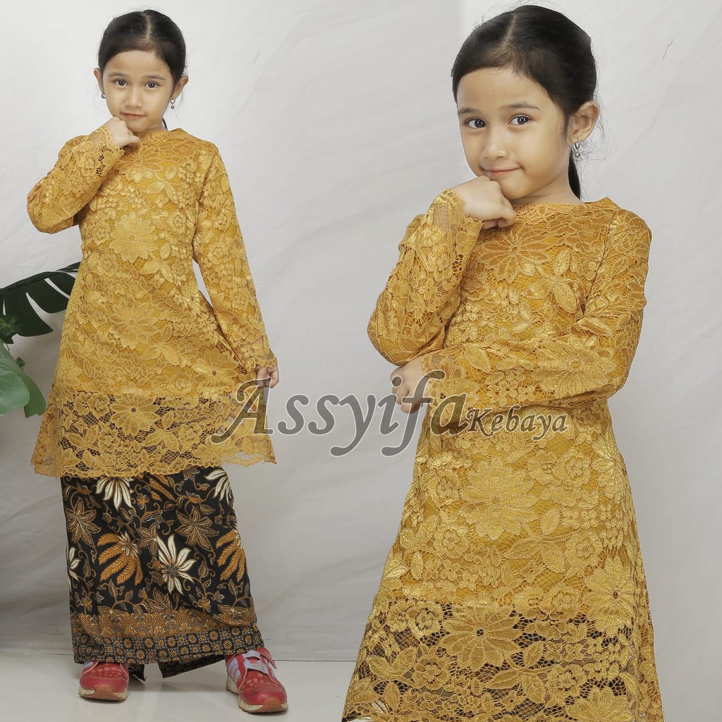 SB Collection Stelan Kebaya Mevi Kartini Dan Rok Kids Batik Anak Perempuan