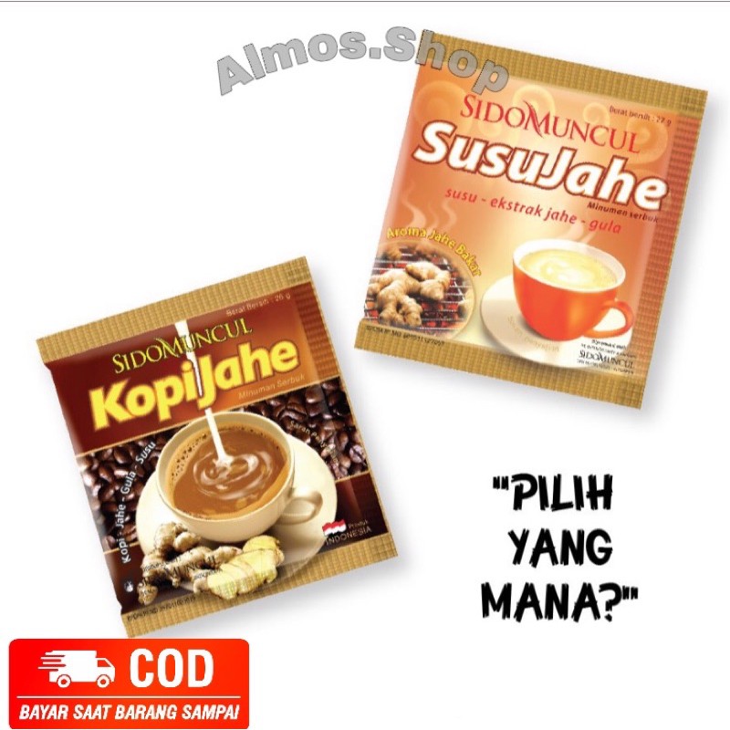 kopi Jahe Dan Susu Jahe Sido Muncul sachet (10pcs)