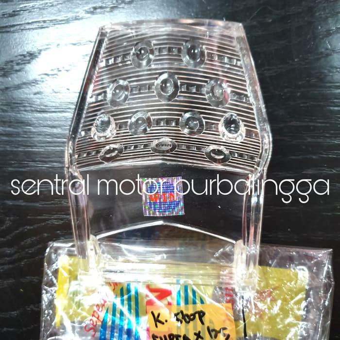 mika lampu stop kaca belakang supra x 125 20062012 bening putih