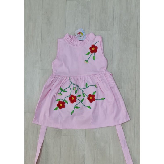 baju bayi perempuan dress bunga baby girl jsb8