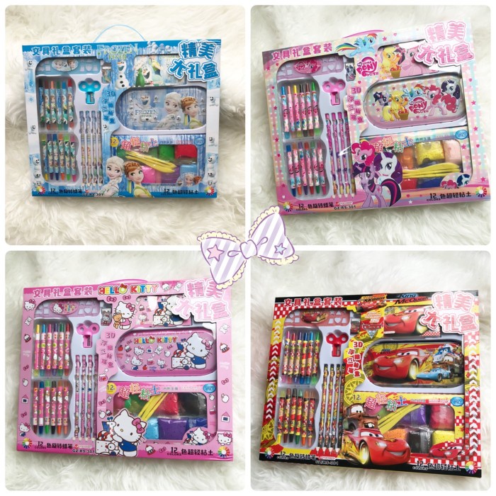 

Diskon Stationary Set Iclay + Crayon Putar Murah