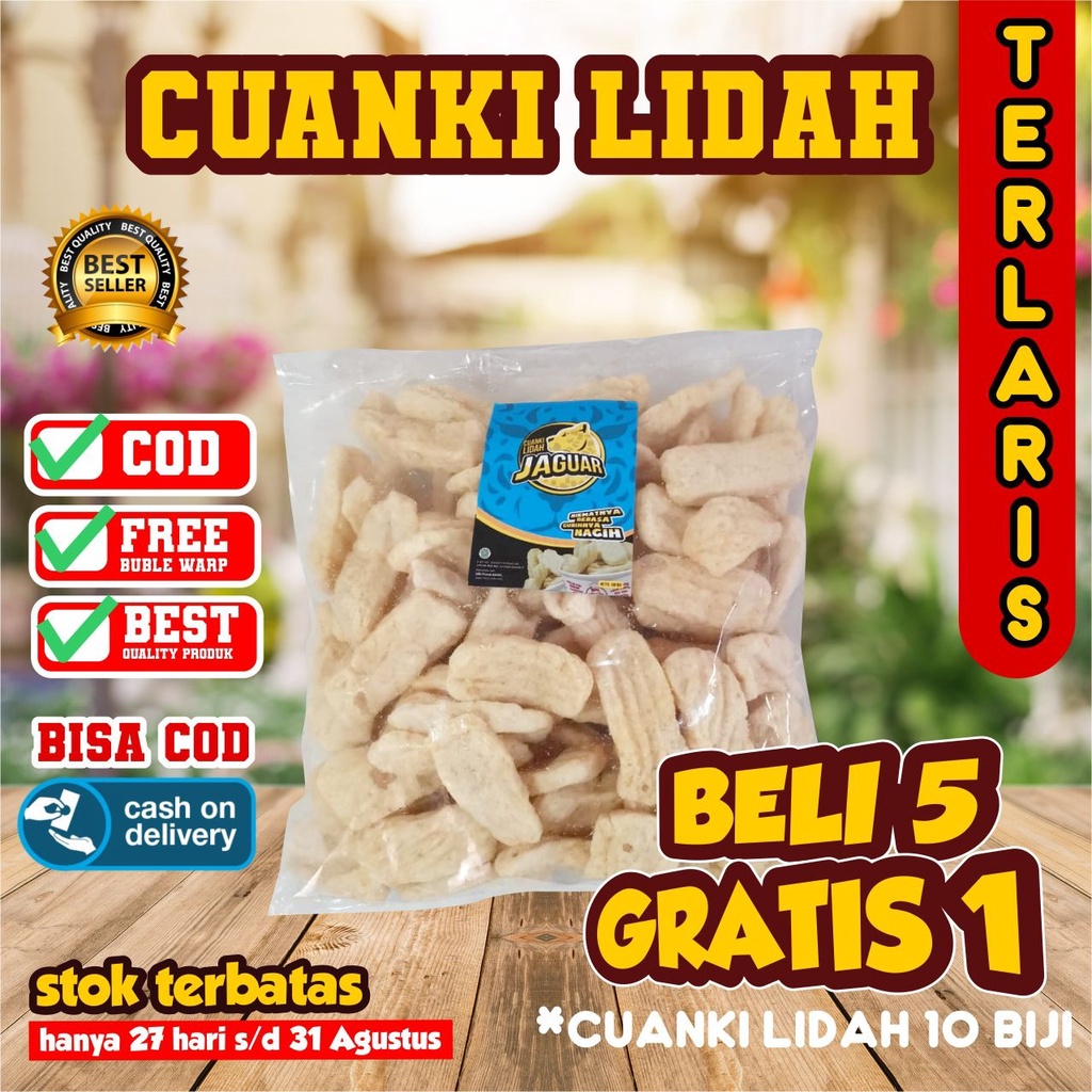 CUANKI LIDAH 100 Biji TOPING BASO ACI CUANGKI KERING KHAS GARUT PILUS CIKUR SIOMAY MINI CUANKI TAHU