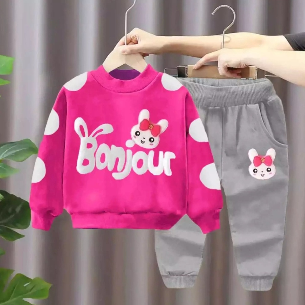 SETELAN SWEATER BONJOUR 0-5 TAHUN TERBARU PREMIUM // BAJU ANAK BERKUALITAS -9