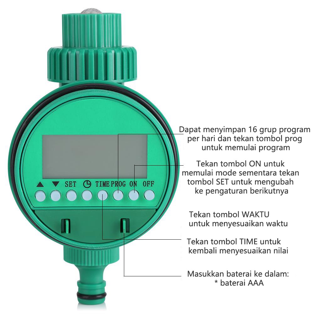 Pengatur Waktu Air Elektronik Otomatis, Pengatur Waktu Irigasi Taman, Pengontrol Air Tanaman Cerdas