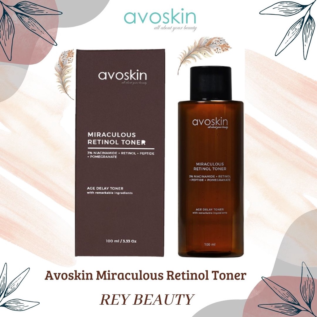 Toner AVOSKIN Retinol Toner [Trial kit ] serum Toner Wardah sunscreen