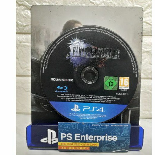 ps4 final fantasy xv + steel case ( R2 / Eng ) preoved